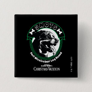 Snots Part Mississippi Leg Hound 15 Cm Square Badge