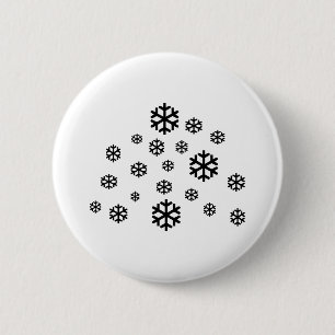 Snow 6 Cm Round Badge
