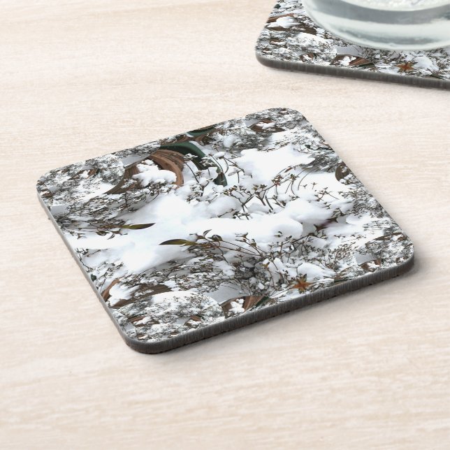 Snow Abstract Coaster (Left Side)