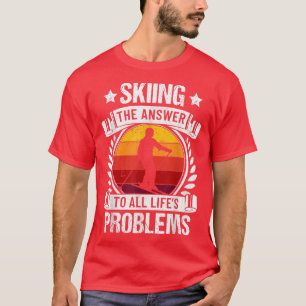 Snow Alpine Skiing Winter Sport Downhill Ice Ski R T-Shirt