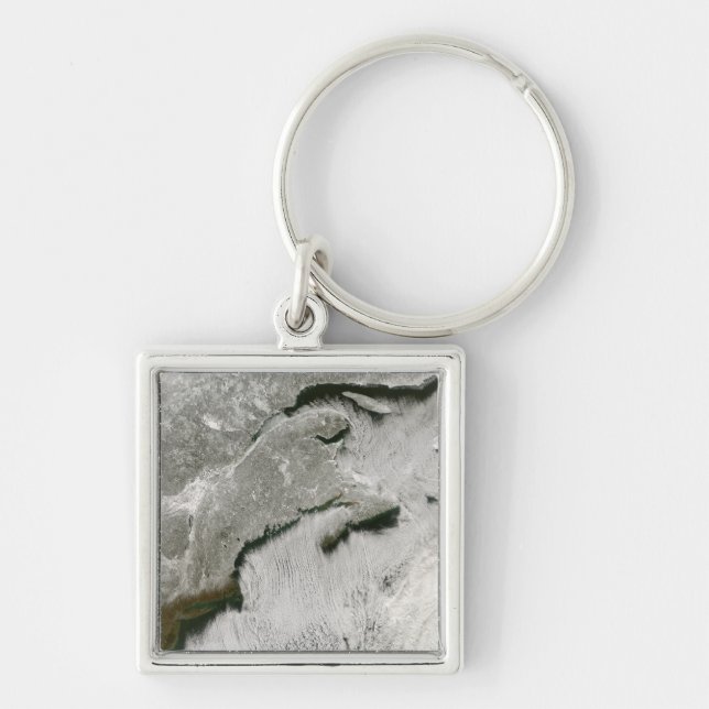 Snow and cloud streets key ring (Front)