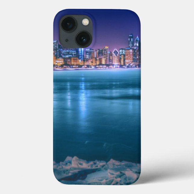 Snow and ice abound on Lake Michiga at Arctic Case-Mate iPhone Case (Back)