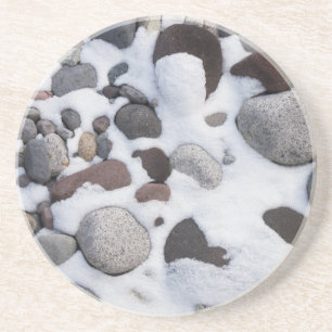 Snow And Rocks, Mt. Rainier National Park 2 Coaster