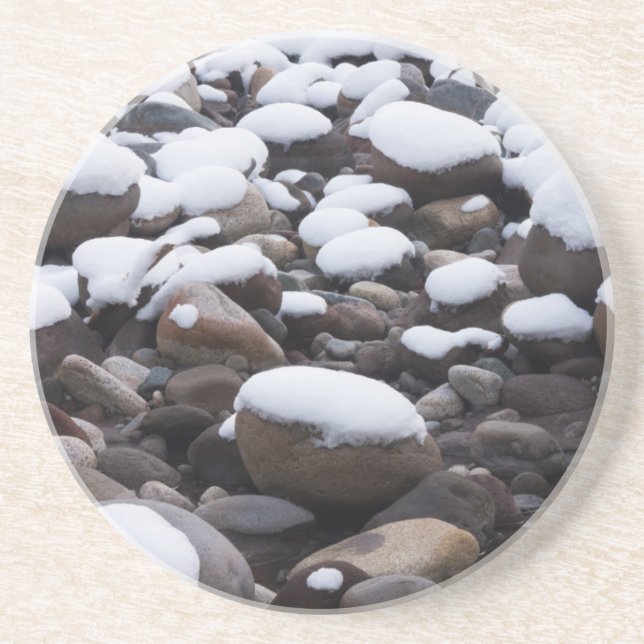 Snow And Rocks, Mt. Rainier National Park Coaster (Front)