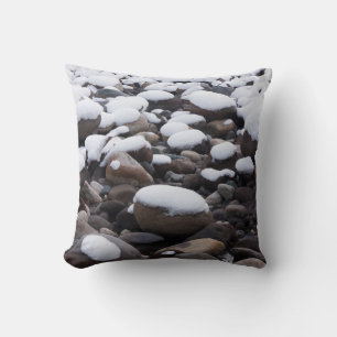 Snow And Rocks, Mt. Rainier National Park Cushion