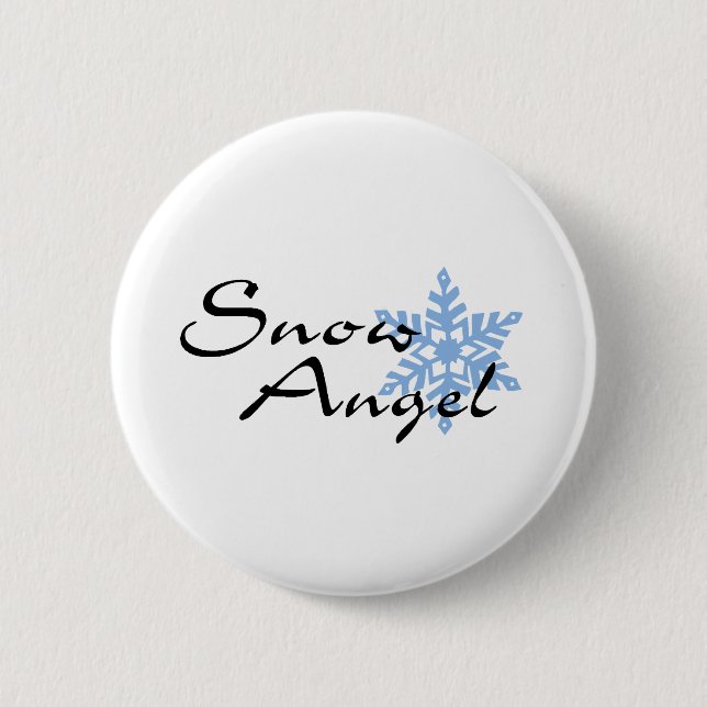 Snow Angel 6 Cm Round Badge (Front)