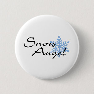 Snow Angel 6 Cm Round Badge