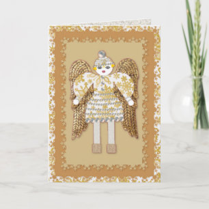 Snow Angel Christmas Greeting Card
