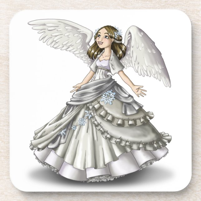 Snow Angel Coaster (Front)