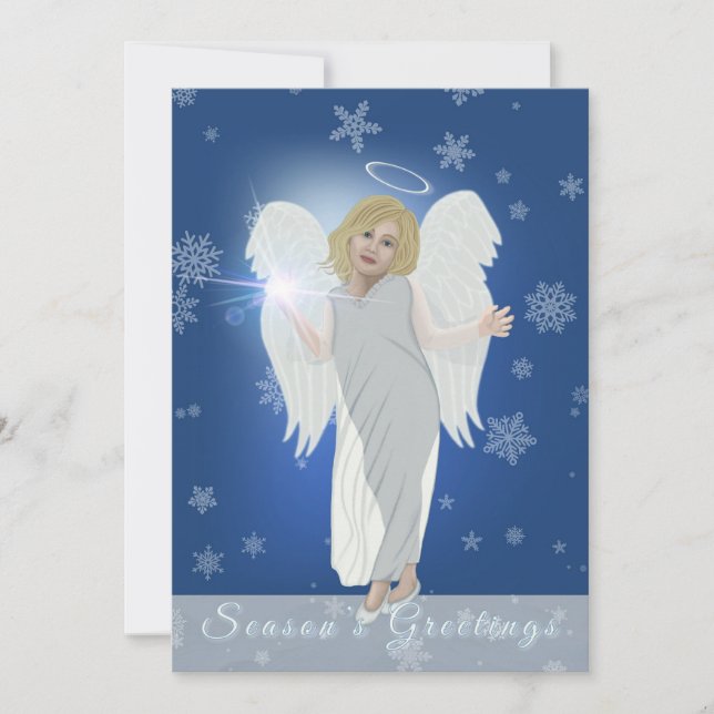 Snow Angel Holiday Card (Front)