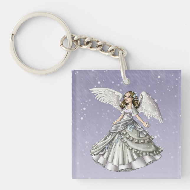 Snow Angel Key Ring (Front)