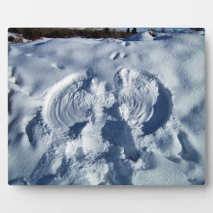 Snow angel plaque