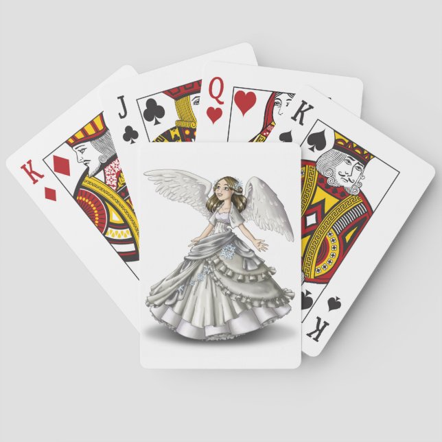 Snow Angel Playing Cards (Back)