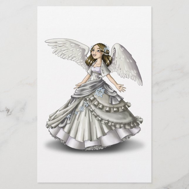 Snow Angel Stationery (Front)