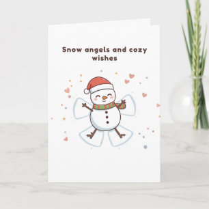 Snow Angels and Cosy Wishes Cute Puchi Dōshi card