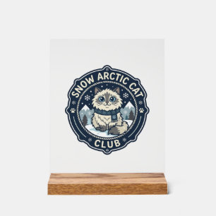 Snow Arctic Cat POD Vector Art - Snow Arctic Cat C Acrylic Sign