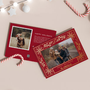 Snow Art Deco Photo Happy Holiday