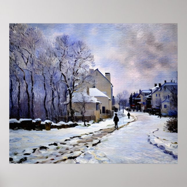 Snow at Argenteuil (2) Poster (Front)