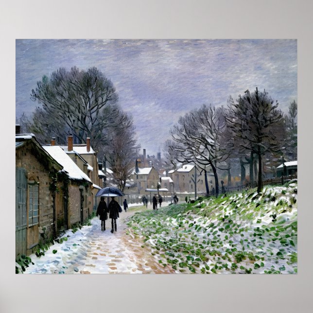Snow at Argenteuil (3) Poster (Front)