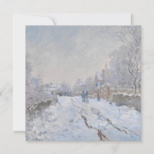 Snow at Argenteuil (by Claude Monet) Card