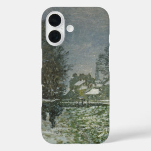 Snow at Argenteuil by Claude Monet iPhone 16 Case
