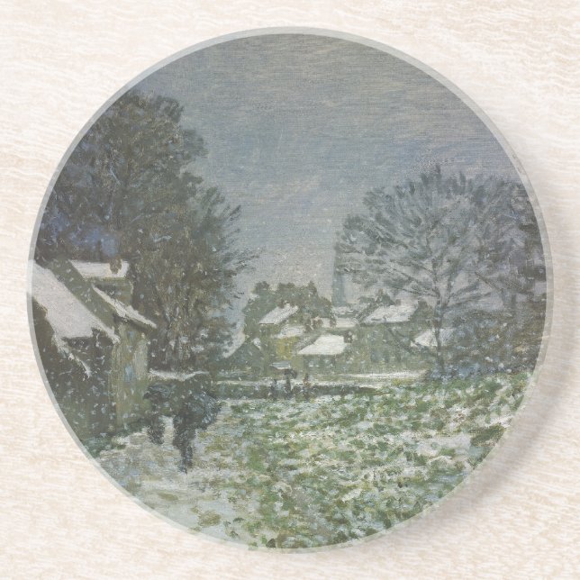 Snow at Argenteuil by Claude Monet Coaster (Front)