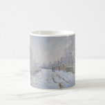Snow at Argenteuil (by Claude Monet) Coffee Mug<br><div class="desc">This design features an image of a famous oil-on-canvas painting by French impressionist Claude Monet (1840–1926). Its title is "Snow at Argenteuil" (or, in the original French, "Rue sous la neige, Argenteuil"). It is the largest of no less than eighteen works Monet painted of his home commune of Argenteuil while...</div>