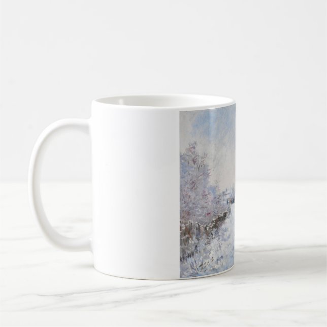 Snow at Argenteuil by Claude Monet Coffee Mug (Left)