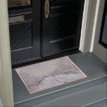 Snow at Argenteuil (by Claude Monet) Doormat<br><div class="desc">This design features an image of a famous oil-on-canvas painting by French impressionist Claude Monet (1840–1926). Its title is "Snow at Argenteuil" (or, in the original French, "Rue sous la neige, Argenteuil"). It is the largest of no less than eighteen works Monet painted of his home commune of Argenteuil while...</div>