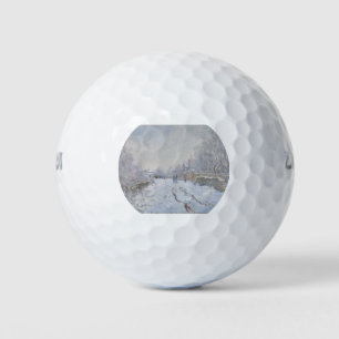 Snow at Argenteuil (by Claude Monet) Golf Balls