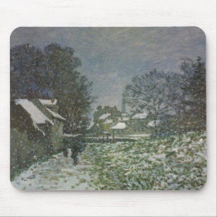 Snow at Argenteuil by Claude Monet Mouse Pad