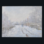 Snow at Argenteuil (by Claude Monet) Notepad<br><div class="desc">This design features an image of a famous oil-on-canvas painting by French impressionist Claude Monet (1840–1926). Its title is "Snow at Argenteuil" (or, in the original French, "Rue sous la neige, Argenteuil"). It is the largest of no less than eighteen works Monet painted of his home commune of Argenteuil while...</div>