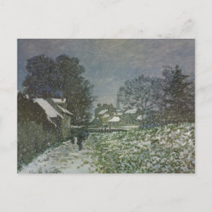 Snow at Argenteuil by Claude Monet Postcard
