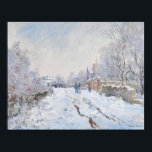 Snow at Argenteuil by Claude Monet Poster<br><div class="desc">Oscar-Claude Monet (UK: /ˈmɒneɪ/, US: /moʊˈneɪ, məˈ-/, French: [klod mɔnɛ]; 14 November 1840 – 5 December 1926) was a French painter and founder of impressionist painting who is seen as a key precursor to modernism, especially in his attempts to paint nature as he perceived it.[1] During his long career, he...</div>