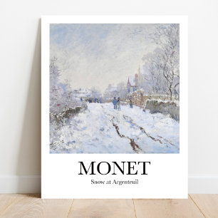 Snow at Argenteuil by Claude Monet Poster