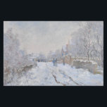 Snow at Argenteuil (by Claude Monet) Stationery<br><div class="desc">This design features an image of a famous oil-on-canvas painting by French impressionist Claude Monet (1840–1926). Its title is "Snow at Argenteuil" (or, in the original French, "Rue sous la neige, Argenteuil"). It is the largest of no less than eighteen works Monet painted of his home commune of Argenteuil while...</div>