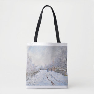 Snow at Argenteuil by Claude Monet Tote Bag