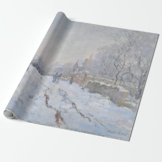 Snow at Argenteuil (by Claude Monet) Wrapping Paper