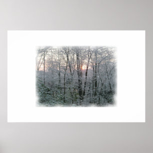 Snow at Dawn Poster