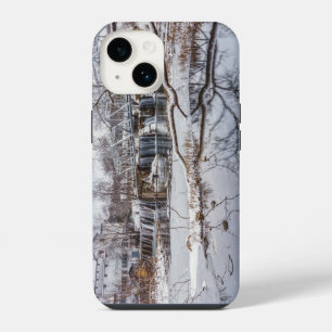 Snow At Finley Dam iPhone 14 Case