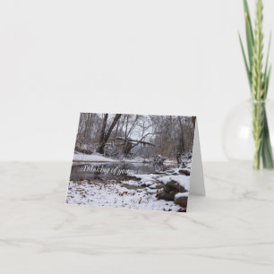 Snow At Finley Thinking of You Card