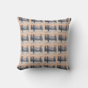 "SNOW AT GEORGE ROGERS CHRISTMAS " THROW PILLOW