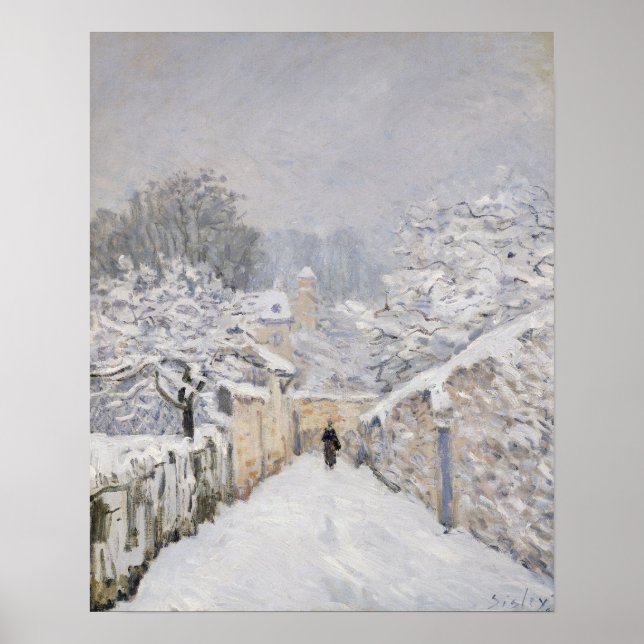Snow at Louveciennes, 1878 Poster (Front)