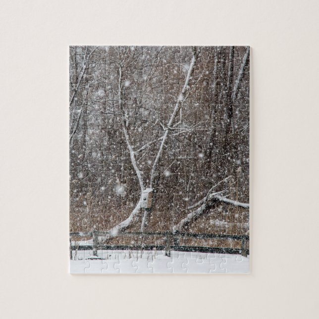 Snow At the Park Jigsaw Puzzle (Vertical)