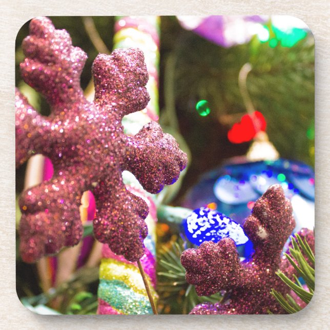 Snow Bauble Coaster (Front)