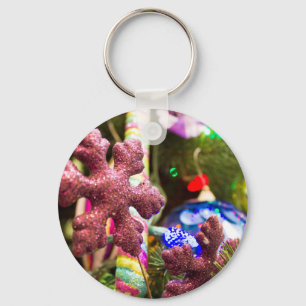 Snow Bauble Key Ring