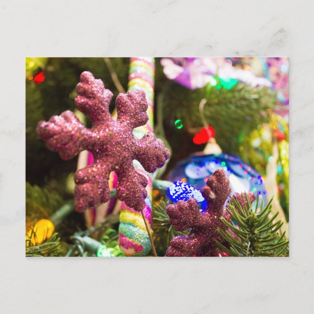 Snow Bauble Postcard (Front)