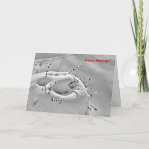Snow Beads Holiday Card