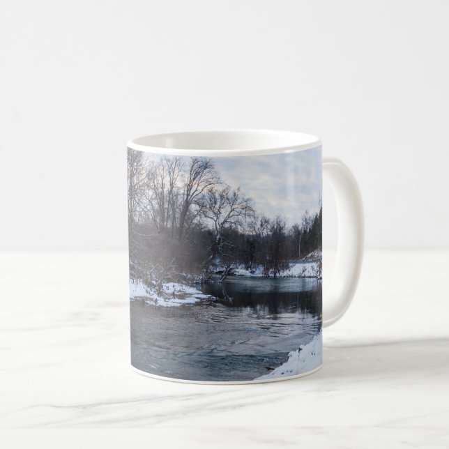 Snow Beauty James River Coffee Mug (Front Right)