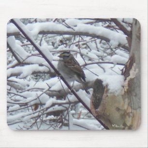 Snow Bird Mouse Pad